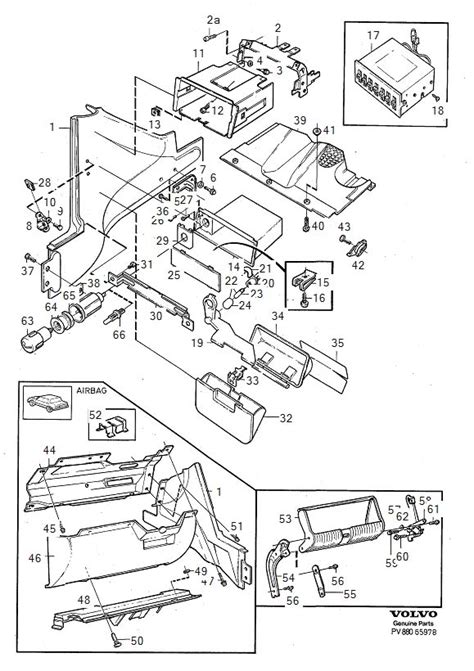 1994 volvo 940 dash parts metal brackets|6842844 .